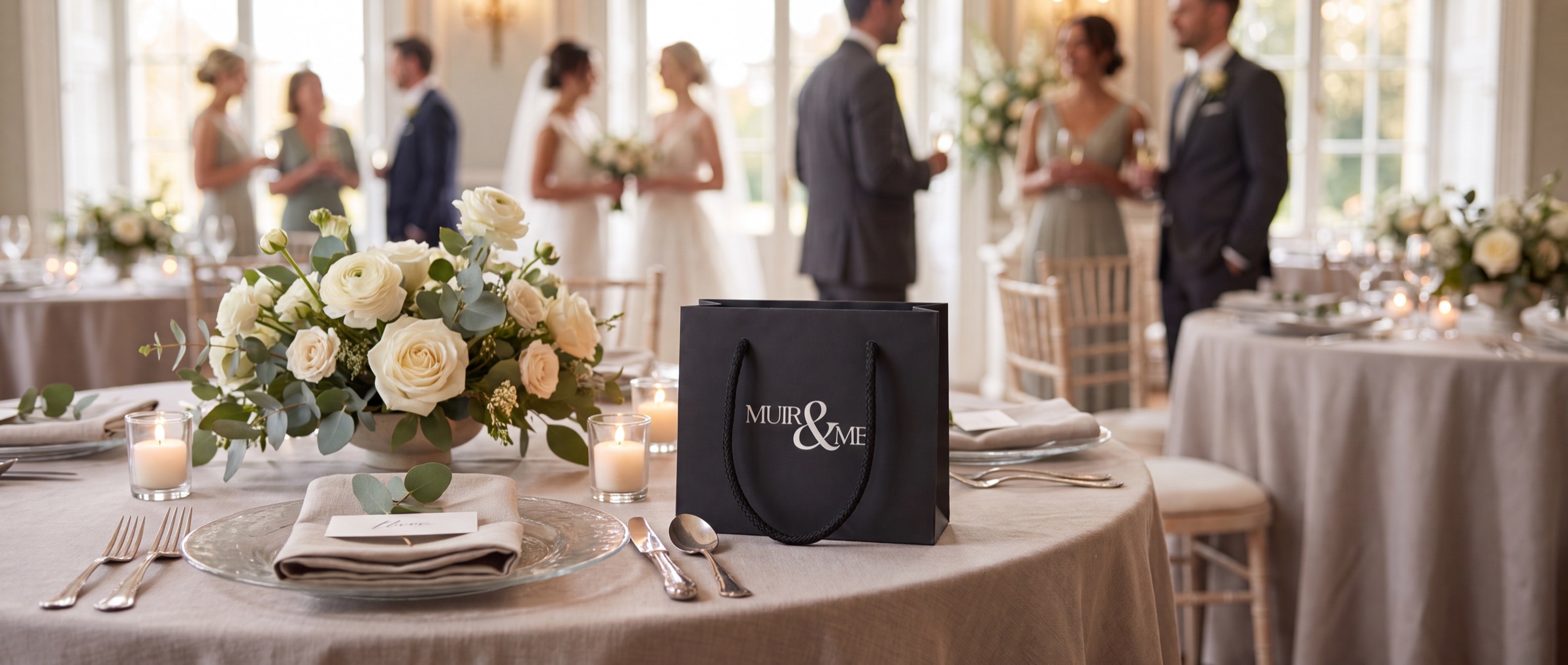 Muir & Me wedding favours and candles